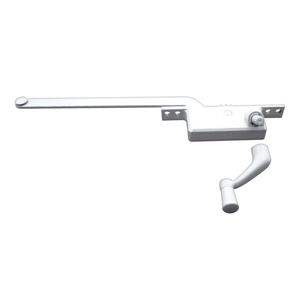 Prime-Line White Steel Right Single-Arm Casement Window Operator For Steel Framed Windows